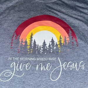 In the Morning When I Rise, Give Me Jesus, size XL Gildan by Eternal Light NWOT